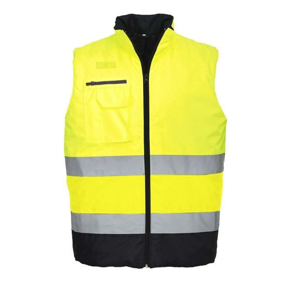 Hi-Vis Contrast Bodywarmer Portwest