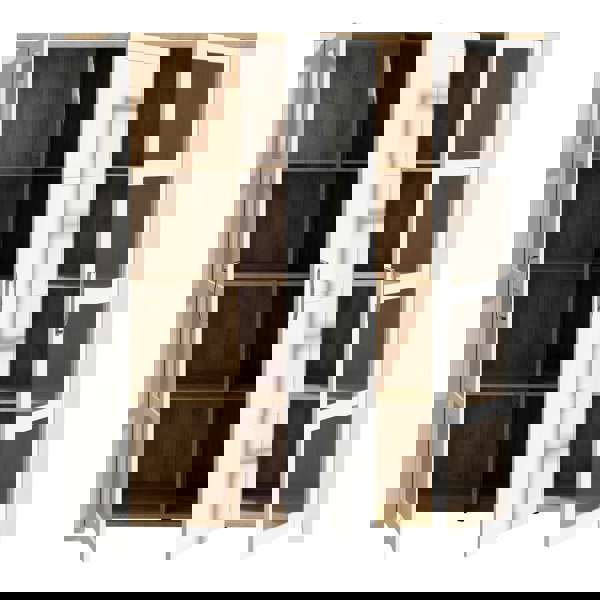 Furniture To Go Bohol Large Display Cabinet in Riviera Oak/White