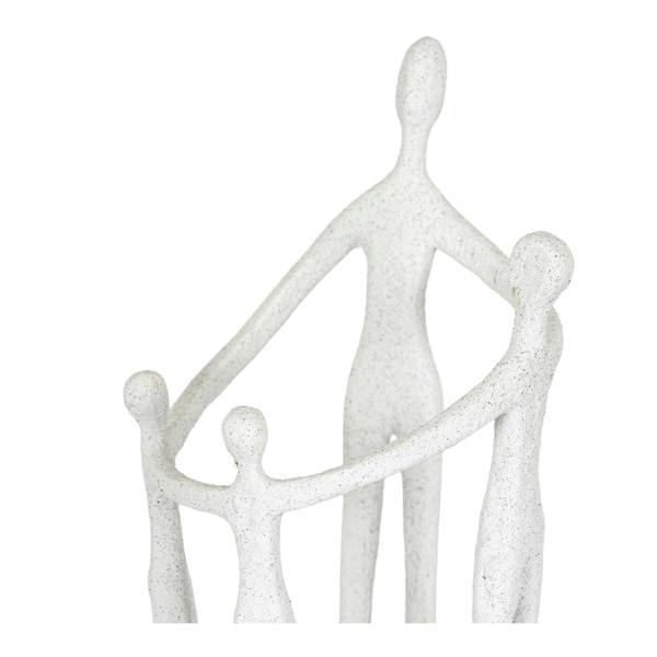 Hill Interiors Kin Ceramic Family Ornament - White - 