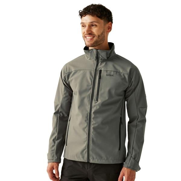 Regatta Mens Arana Waterproof Soft Shell Jacket - Treetop/Black - 