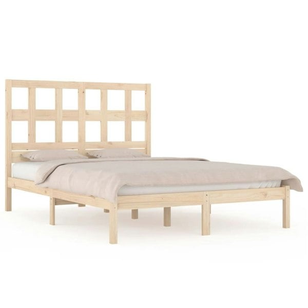 Berkfield Bed Frame Solid Wood Pine 120x190 cm Small Double