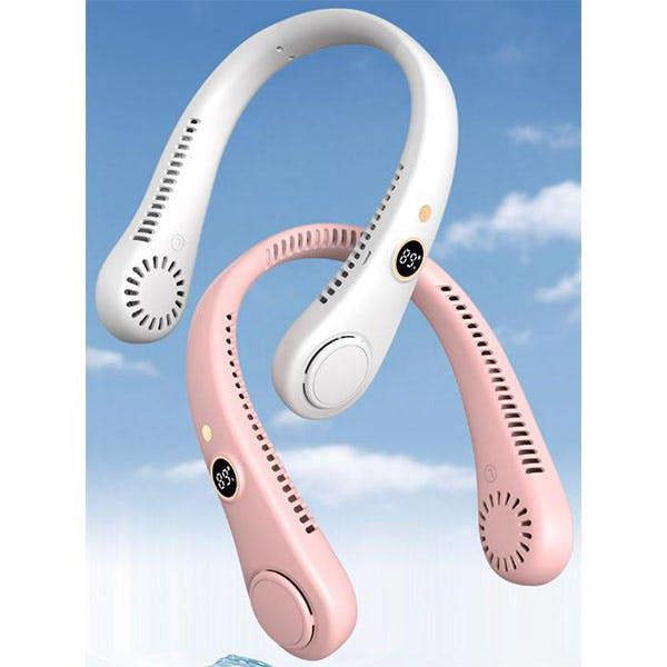 Leaper USB Bladeless Portable Neck Fan With LED Display
