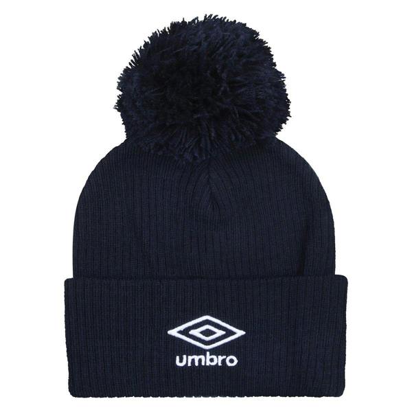 Umbro Unisex Adult Logo Bobble Beanie - Navy - 
