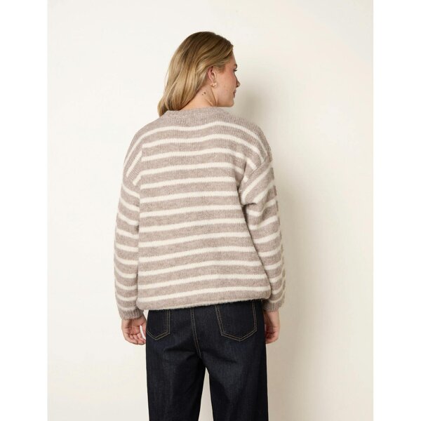 Blue Vanilla Stripe Knitted Jumper