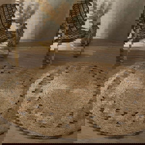 Nova Natural Circle Rug – Handwoven Round Jute Rug