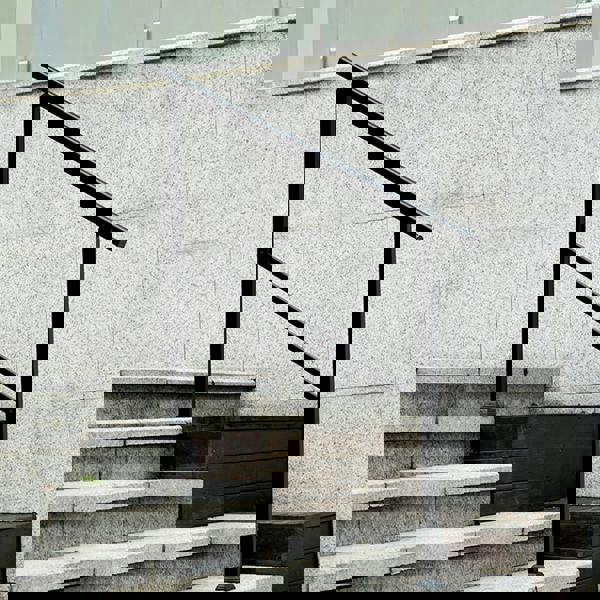 Gr8 Garden Outdoor Adjustable Black Steel Handrail 1-4 Steps Garden Stairs Safety Grab Rail