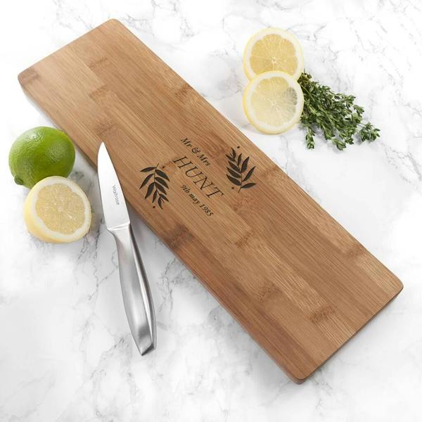 Personalised Wedding Serving Board - alternative angle