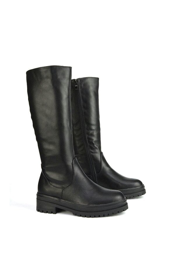 XY LONDON Chunky Sole Mid Calf Boots