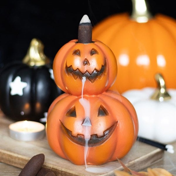 Serano Stacked Pumpkins Backflow Incense Burner