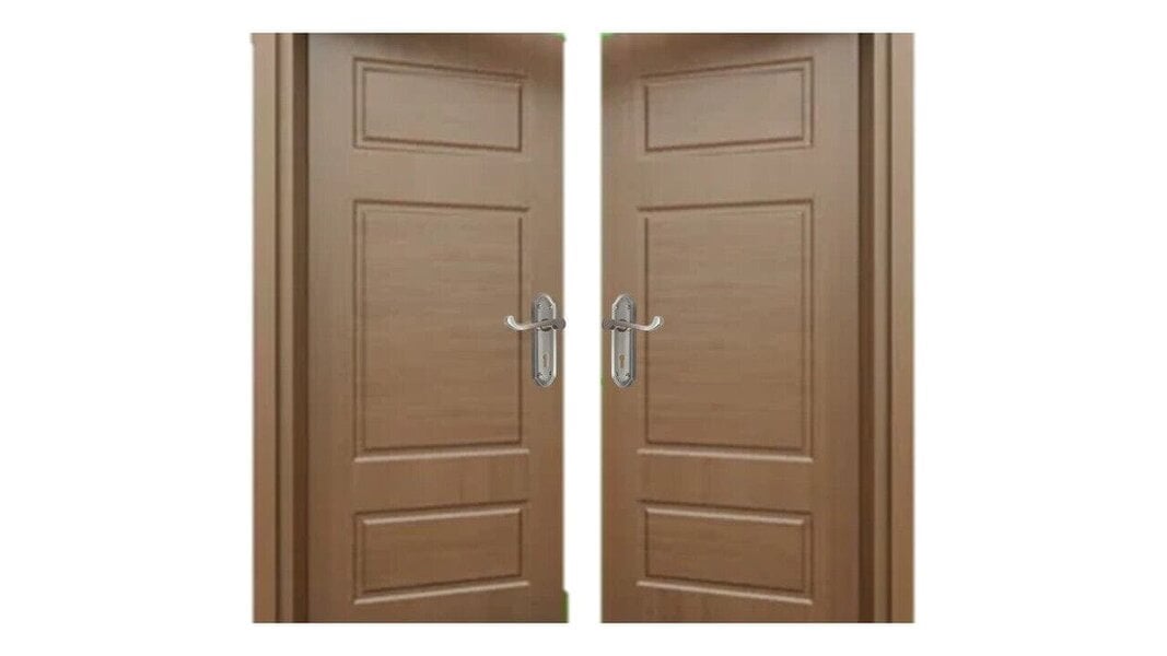 EDH Door Hardware Askworth's Premium Satin Nickel Internal Lock Door Handle Set 1 Pair
