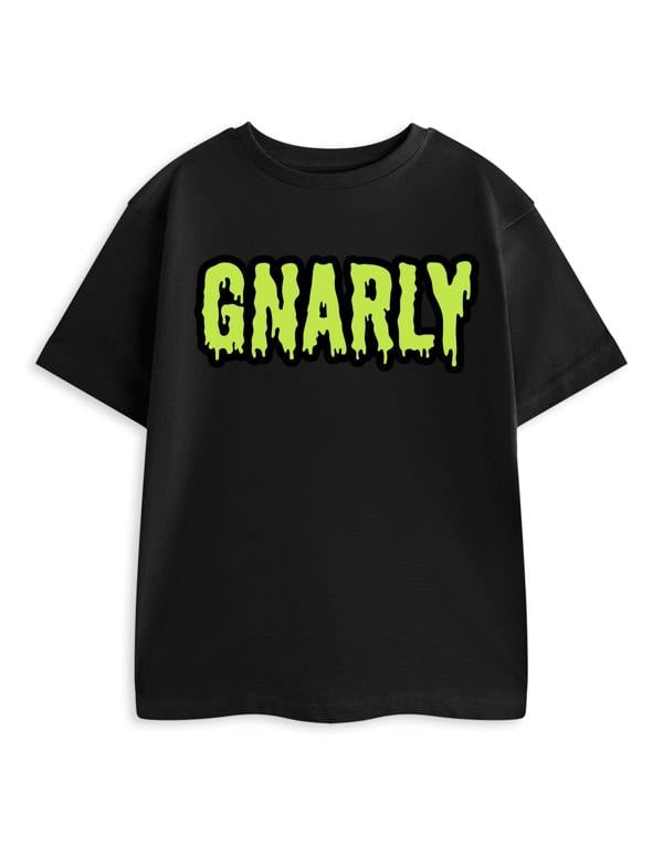 Vanilla Underground Show Me The Merch Girls Black Gnarly Short Sleeved T-Shirt