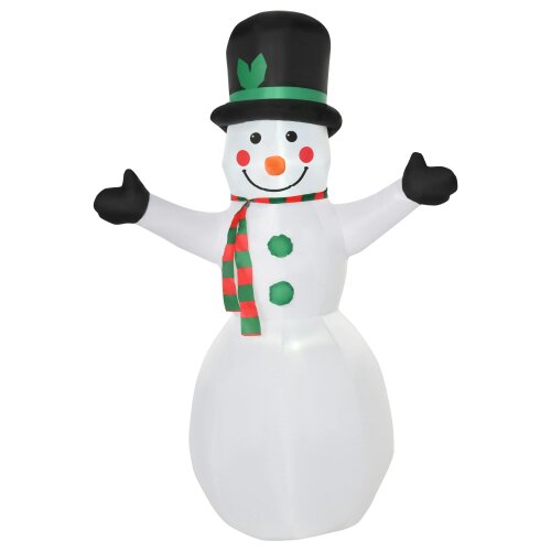 HOMCOM 6.5ft Inflatable Snowman Xmas Airblown Holiday Decoration Outdoor