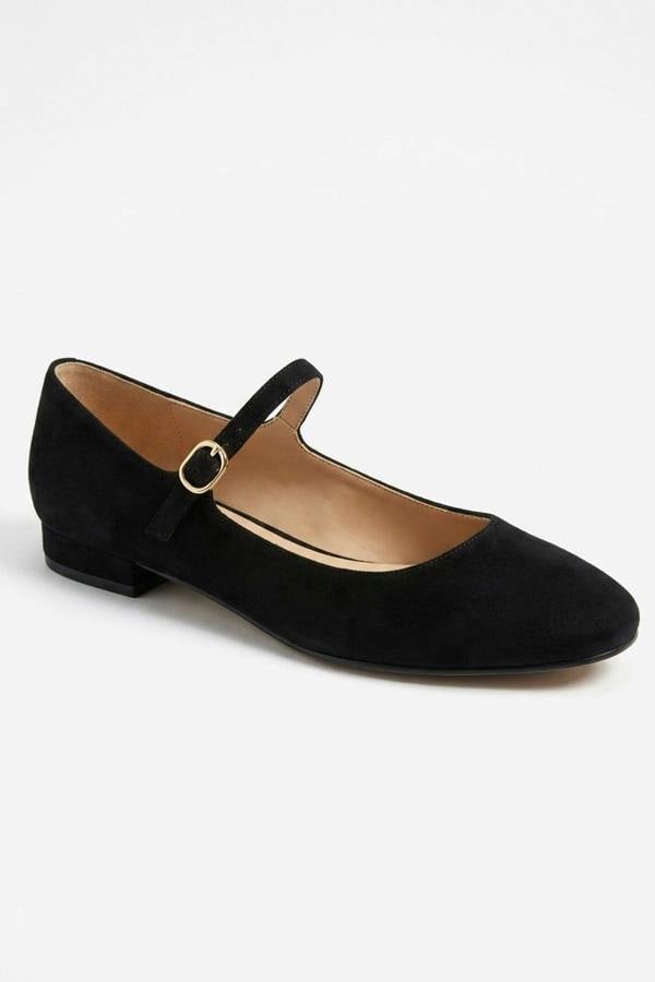 ikrush Constance Faux Suede Mary Jane Ballet Flats