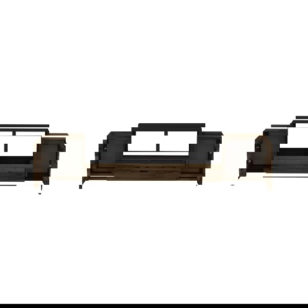 Destina Home Morica Floating TV Stand with Shelves and Cabinets