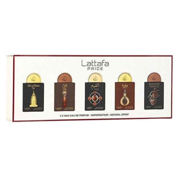 Lattafa Brioche Vanille Collection Gift Set: 5 x 20ml Eau de Parfum Miniatures