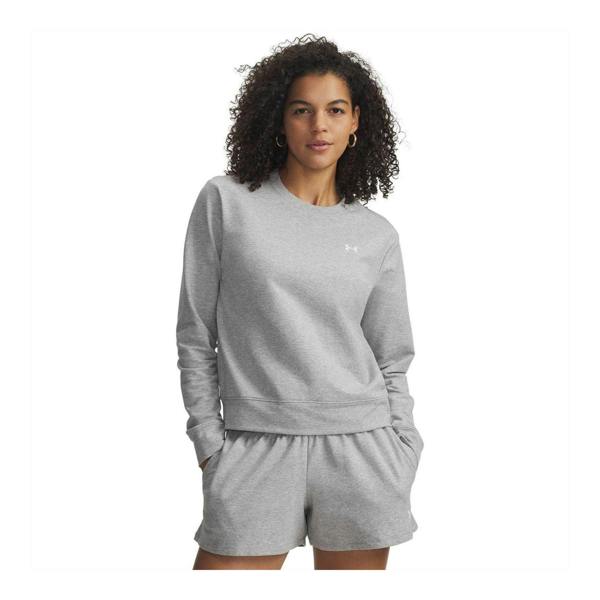 Under Armour Womens/Ladies Terry Towel Sweatshirt - Frost Gray - 