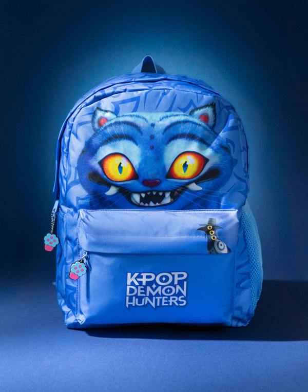 Vanilla Underground KPop Demon Hunters Unisex Kids Blue Derpy Tiger Backpack (One Size)