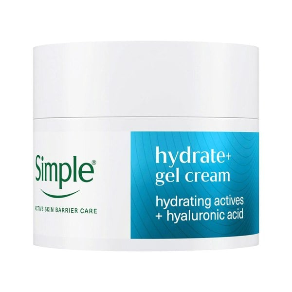 Simple Hydrate+ Facial Moisturiser Lightweight Refreshing Face Cream, 50ml