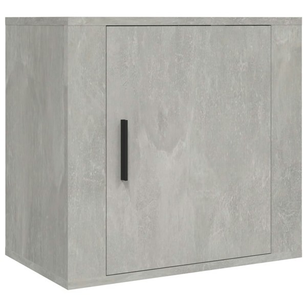 Berkfield Wall-mounted Bedside Cabinet Concrete Grey 50x30x47 cm