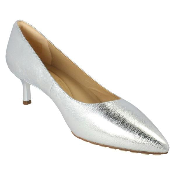 Clarks Ladies Clarks Slip On Pointed Toe Court Shoes Adela Court