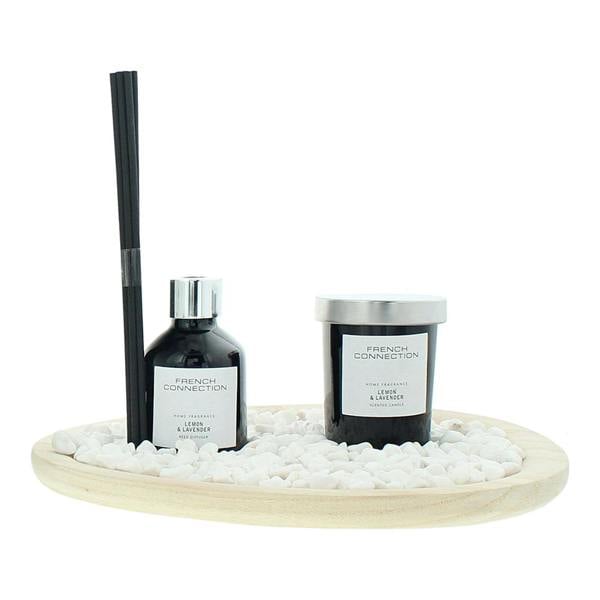 French Connection Lemon & Lavender Diffuser 50ml + Candle 55g