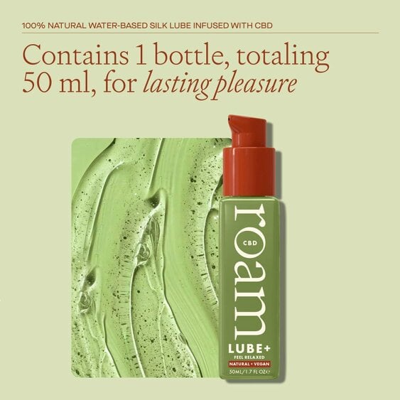 Roam Feel Relaxed Lubricant - Natural & Vegan Water Based - Aloe & Jojoba - 50ml