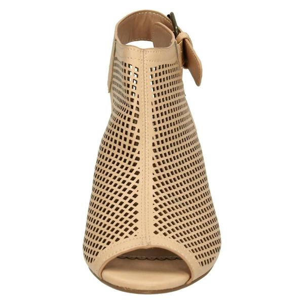 Savannah Ladies Savannah Mid Heel Peep Toe Sandals