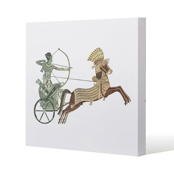 Benjamin Tate Design Pharaoh on War Chariot (Canvas Print)
