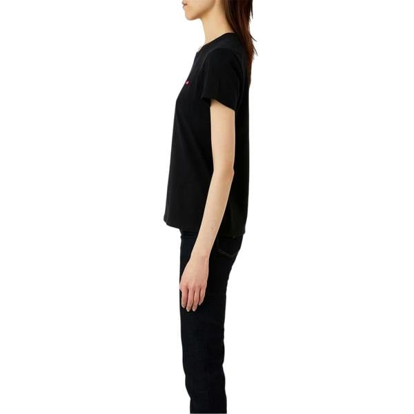 Levis Womens/Ladies Batwing Logo T-Shirt - Black - 