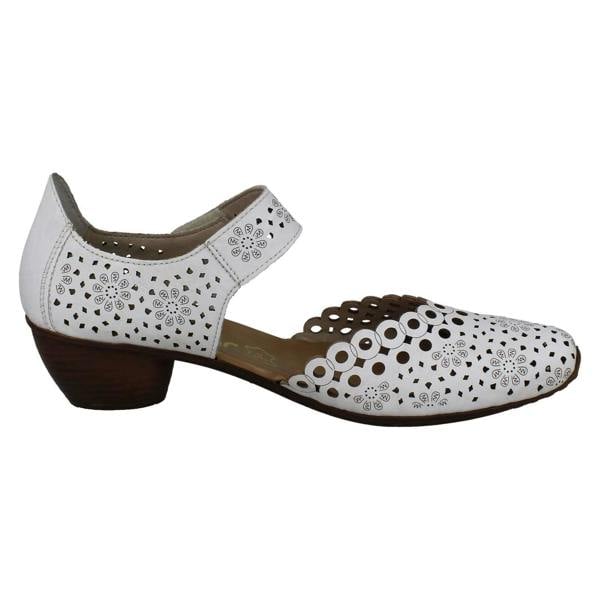 Rieker Ladies Rieker Punched Detailed Summer Shoes 43753