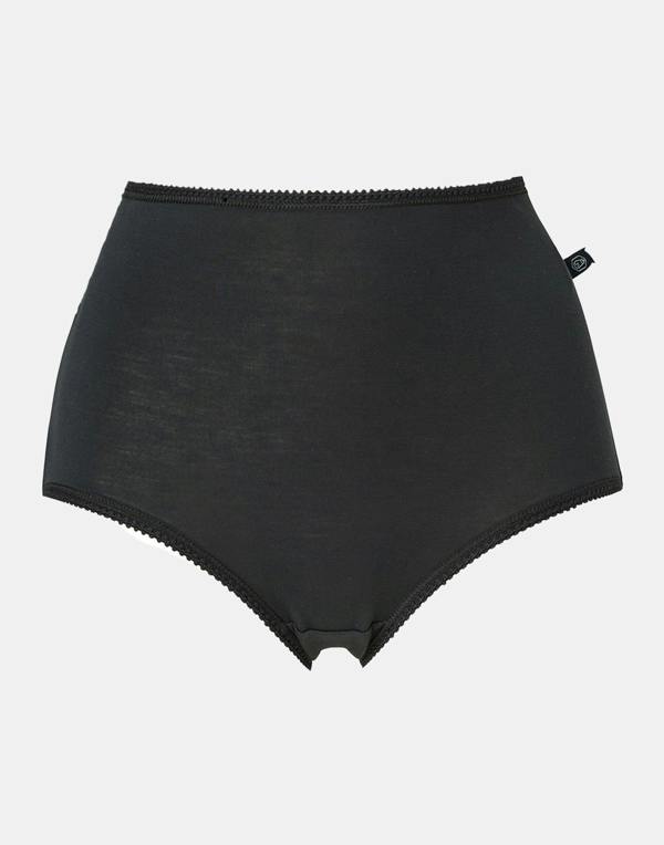 British Boxers Women's Bamboo Full Briefs – Black