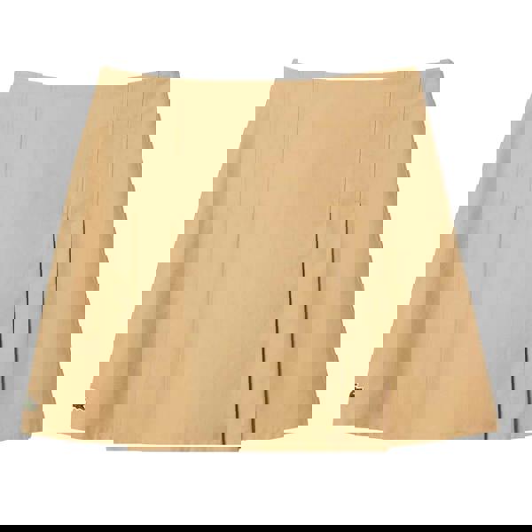 Lacoste Womens/Ladies Short Cotton Pleated Skirt - Beige - 