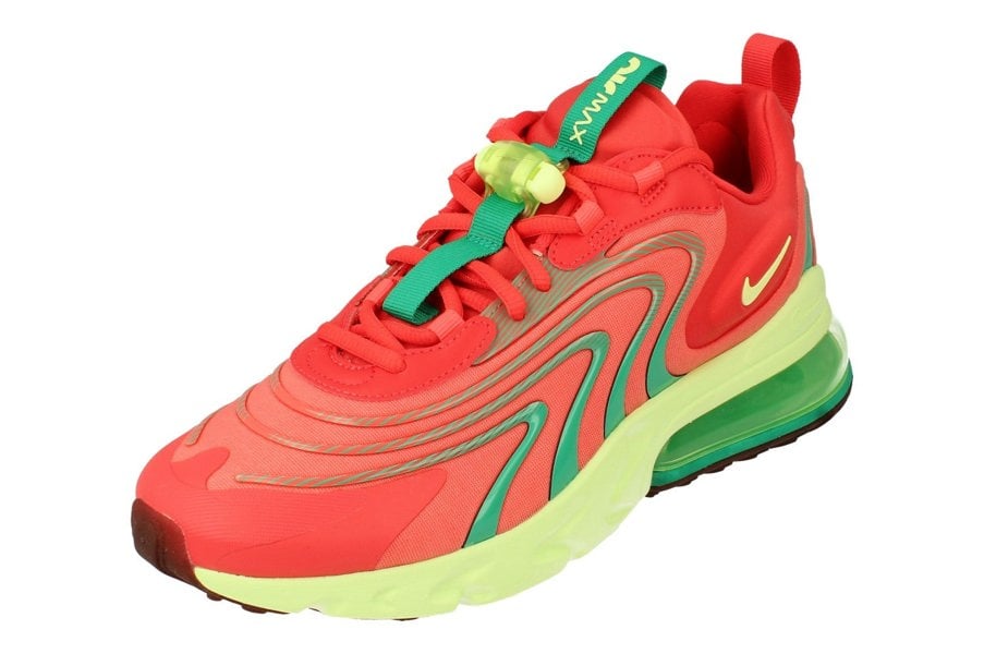 Nike Air Max 270 React Eng Mens Cj0579  600 - Track Red Barely Volt 600 - Photo 0