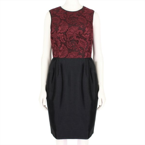 Jason Wu claret lace and silk bubble dress