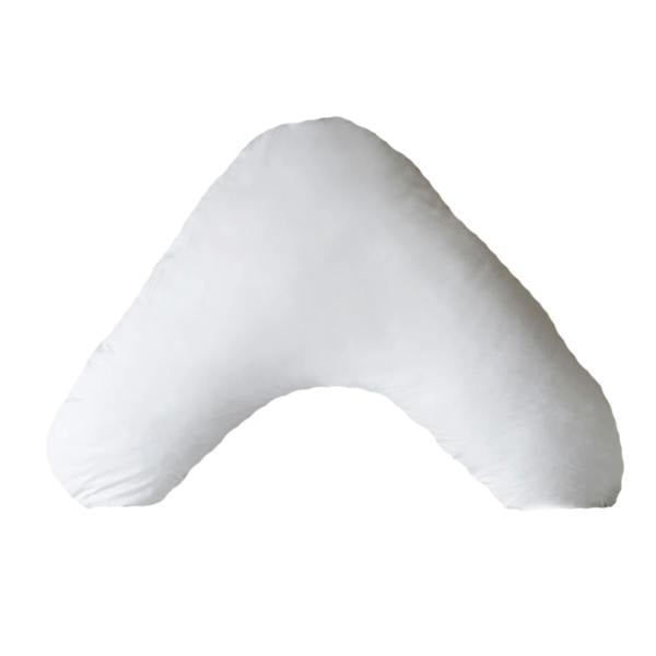 Belledorm V Shape Micro Down Hotel Suite Luxury Filled Cushion - White - 