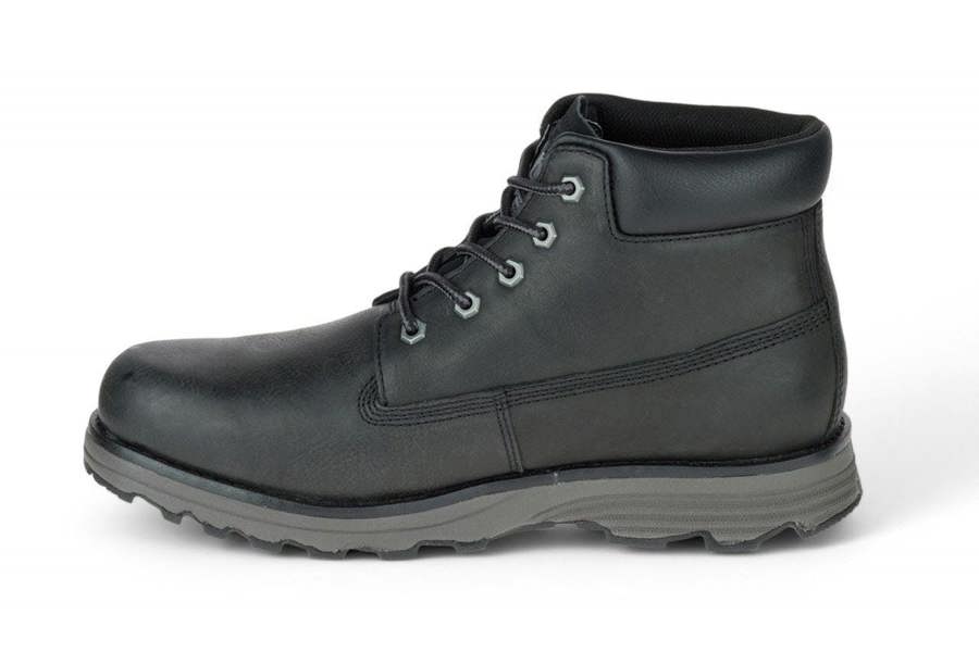 Caterpillar CAT (Caterpillar) Men's Founder Black Leather Everyday Ankle Boots