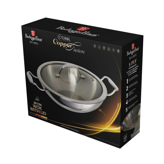 Berlinger Haus Wok with Lid, 24 cm Berlinger Haus BH8812