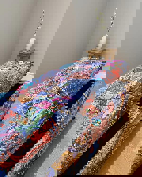 ISTOOLS Damask Multicolour Storage Ottoman Bench with Hidden Storage & Stylish Seating