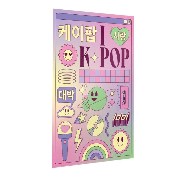 K-Pop Demon Hunters I Love Maxi Paper Poster - Multicoloured