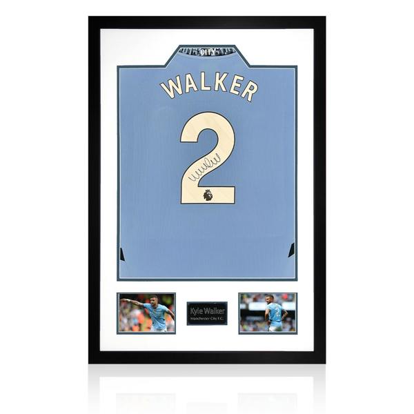 Kyle Walker Signed Manchester City 24/25 Shirt Premium Frame