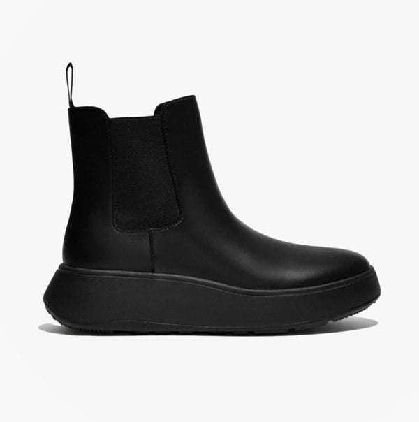 FitFlop F-MODE Womens Chelsea Boots All Black