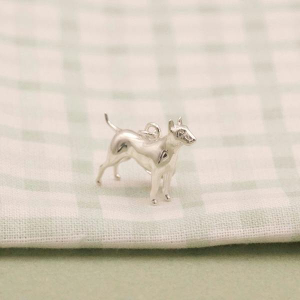 English Bull Terrier Silver Charm - MYLEE London