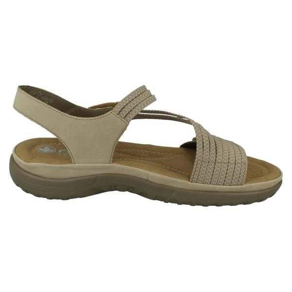 Rieker Ladies Rieker Casual Hook and Loop Strap Sandals 64870