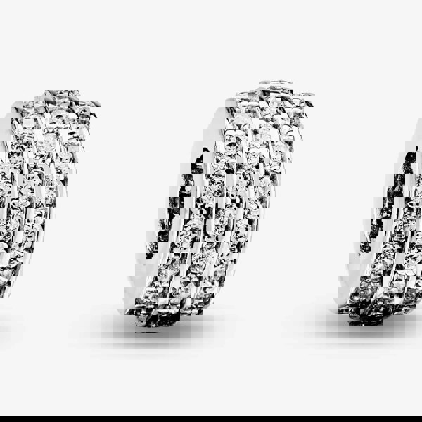 Rosa Lea White Three Row Barrel Charm AM-2THB003604-White