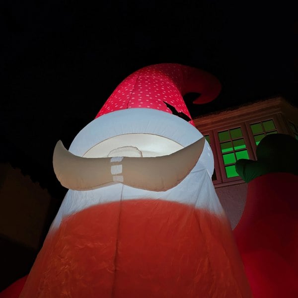 Samuel Alexander Giant: 20ft (6m) Outdoor Inflatable Light up Christmas Gonk with Raised Arm & LEDs