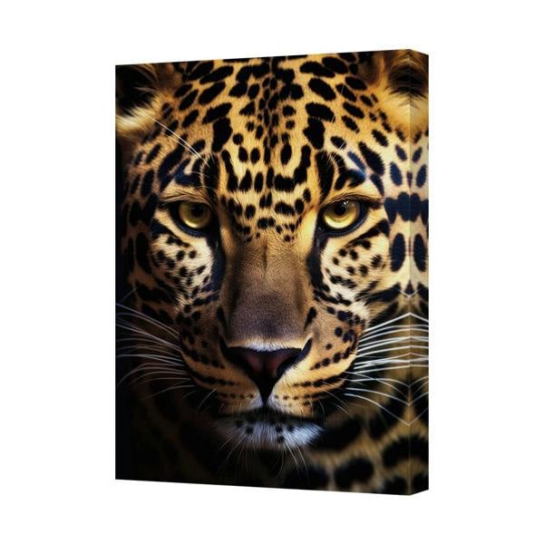 Benjamin Tate Design Leopard Close Up Wildlife Canvas Wall Art Leopard Print Decor