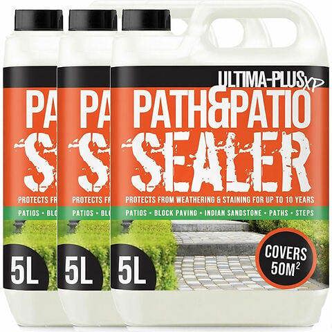 Ultima Plus XP Patio Seal Patio Sealant for Indian Sandstone Concrete Paths Patios 15L