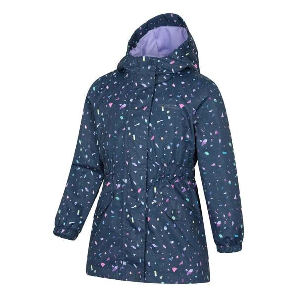 Mountain Warehouse Childrens/Kids Dale Unicorn Lightweight Waterproof Jacket - Navy - 