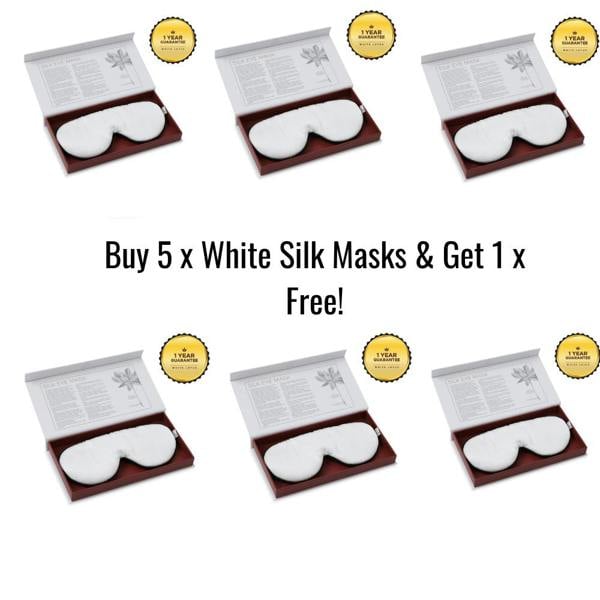White Lotus Beauty 100% Mulberry Silk Eye Mask Cruelty Free