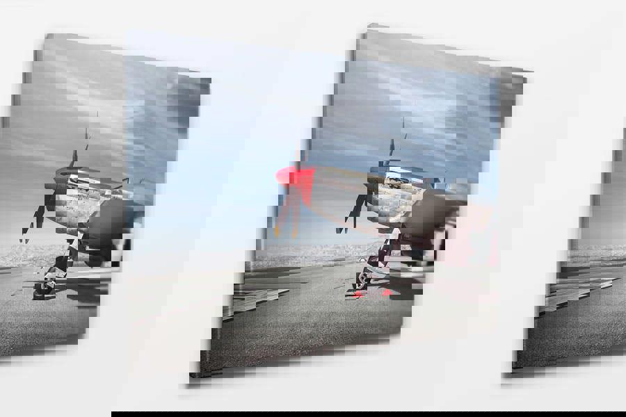 mustang warbird fighter aircraft print on canvas